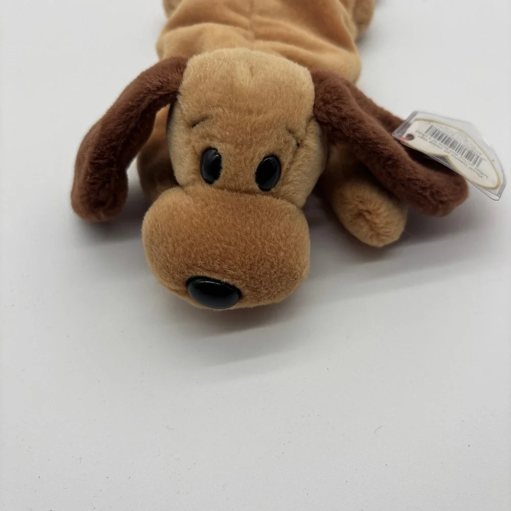 MWMT Ty Beanie Baby Bones The Dog Plush Toy Stuffed Animal Brown With Tags‎